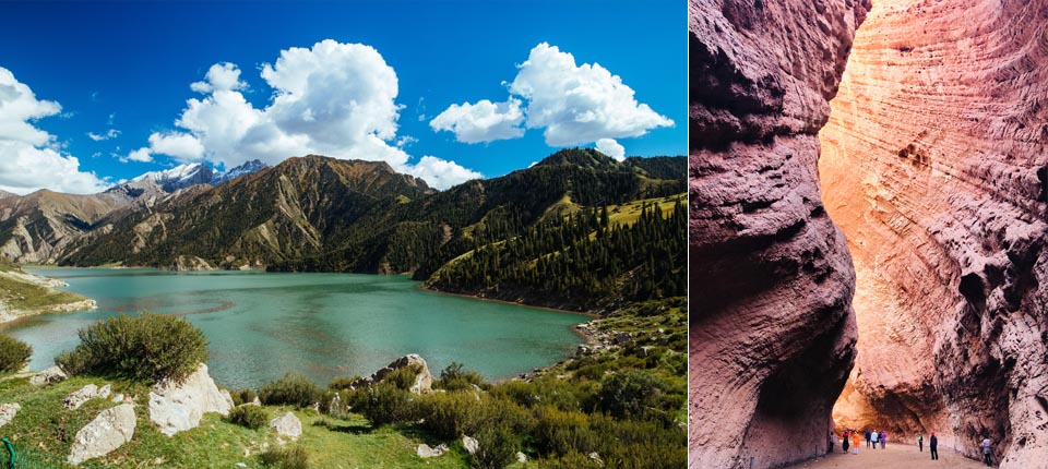 北疆穿越最美天山獨庫.喀納斯仙境12日自由行(雙飛.包車)_庫車-1hr-天山神秘大峽谷-途觀大小龍池-鐵力買提達阪風光-3hrs-巴音布魯克(7人商務車4人1部 )_第03天