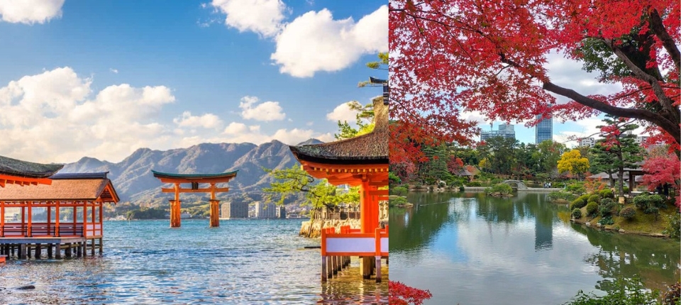 秋楓廣島・四國瀨戶內巡遊7日_宮島口→嚴島神社→縮景園_第02天